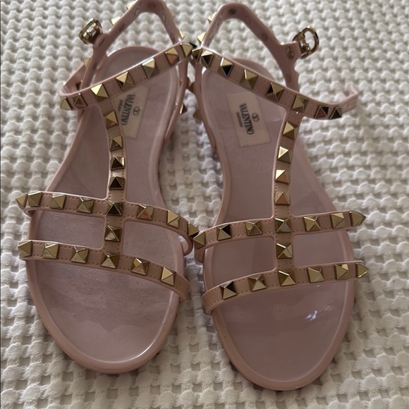 Valentino Shoes - Valentino Pink Studded Sandals
